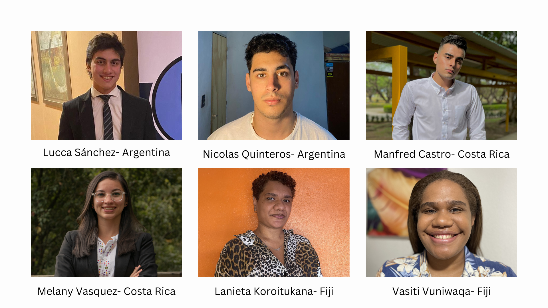 The Ambassador Scholarship Fund begins with these 6 new international travelers this Winter!